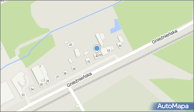 Poznań, Gnieźnieńska, 42, mapa Poznania