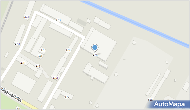 Wągrowiec, Gnieźnieńska, 47K, mapa Wągrowiec