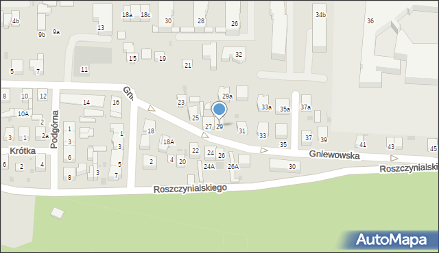 Wejherowo, Gniewowska, 29, mapa Wejherowo