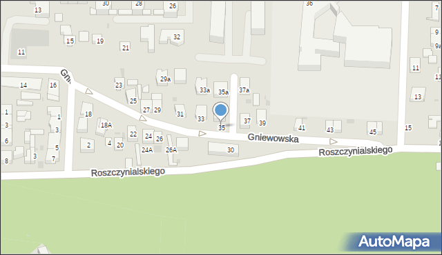 Wejherowo, Gniewowska, 35, mapa Wejherowo