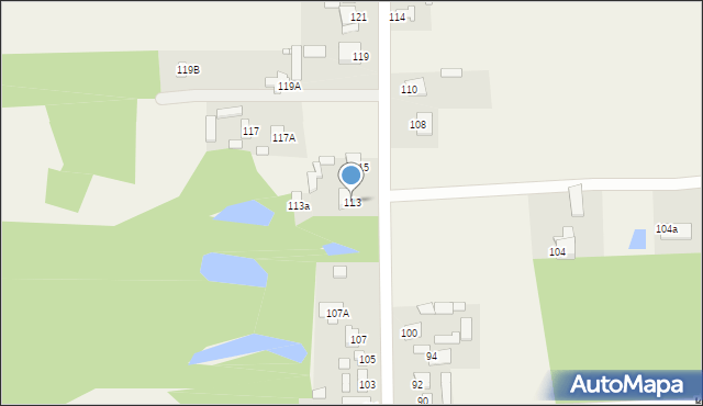 Adamów, Górna, 113, mapa Adamów