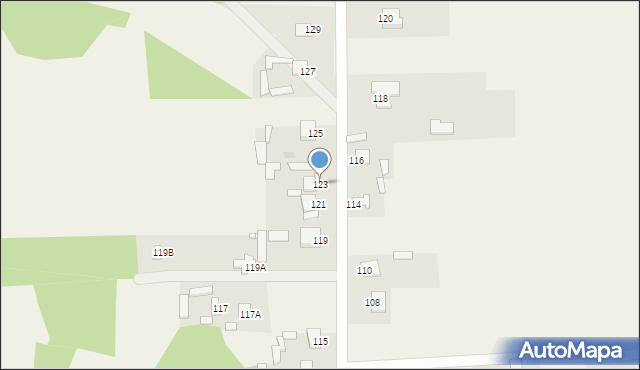 Adamów, Górna, 123, mapa Adamów