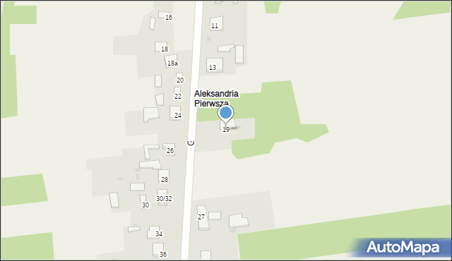 Aleksandria, Gościnna, 19, mapa Aleksandria