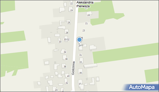 Aleksandria, Gościnna, 27, mapa Aleksandria