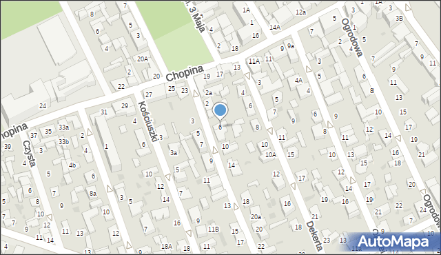 Aleksandrów Kujawski, Górna, 6, mapa Aleksandrów Kujawski