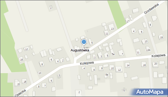 Augustówka, Gocławska, 3, mapa Augustówka