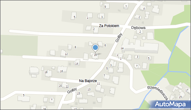 Bachowice, Gołby, ks., 10, mapa Bachowice