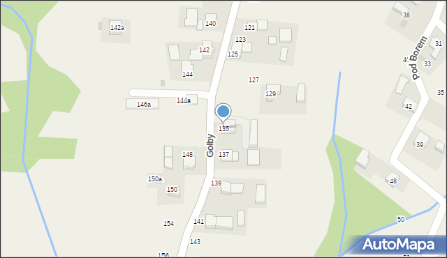 Bachowice, Gołby, ks., 135, mapa Bachowice