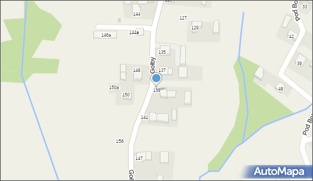 Bachowice, Gołby, ks., 139, mapa Bachowice