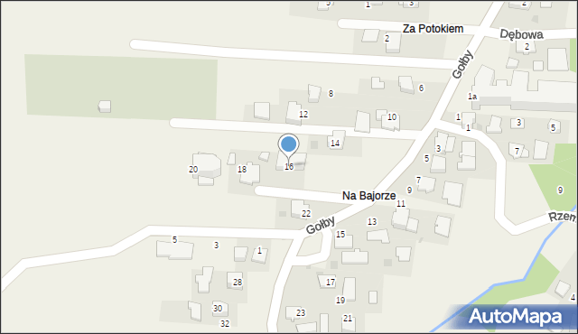 Bachowice, Gołby, ks., 16, mapa Bachowice