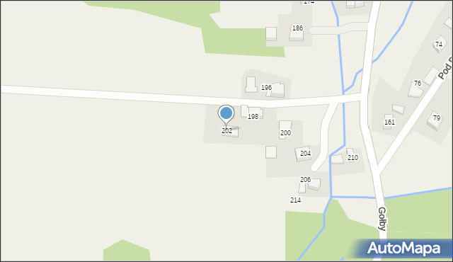 Bachowice, Gołby, ks., 202, mapa Bachowice