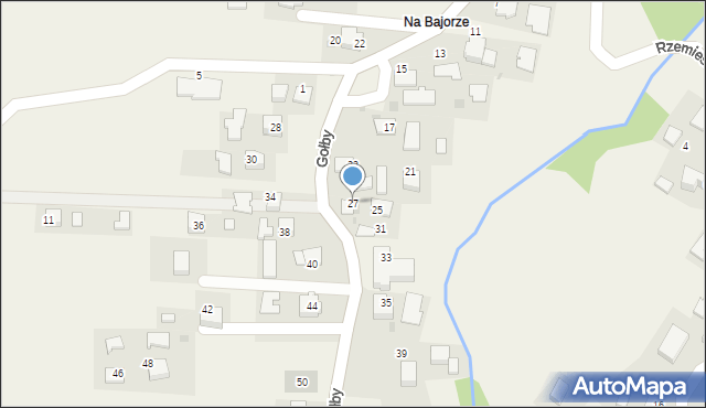 Bachowice, Gołby, ks., 27, mapa Bachowice