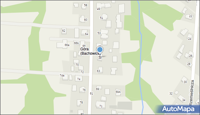 Bachowice, Gołby, ks., 59, mapa Bachowice