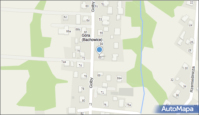 Bachowice, Gołby, ks., 63, mapa Bachowice