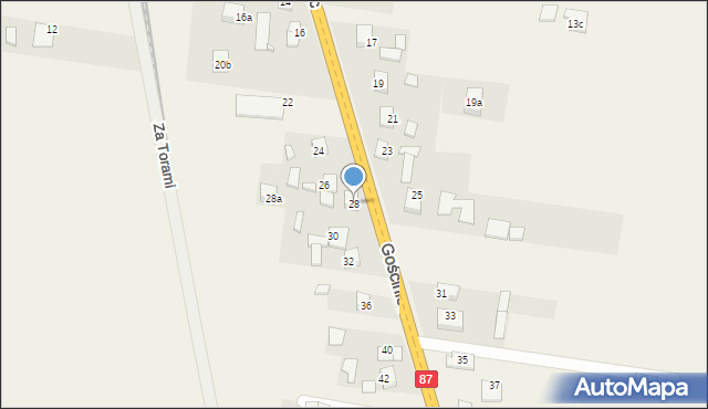 Barcice Dolne, Gościniec, 28, mapa Barcice Dolne