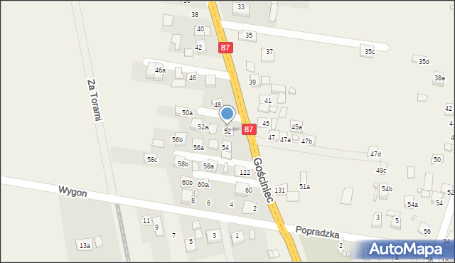 Barcice Dolne, Gościniec, 52, mapa Barcice Dolne