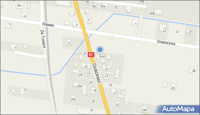 Barcice Dolne, Gościniec, 7, mapa Barcice Dolne