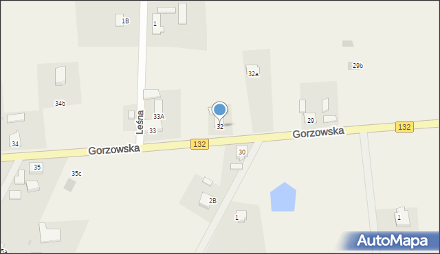 Białcz, Gorzowska, 32, mapa Białcz