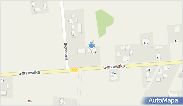 Białcz, Gorzowska, 37b, mapa Białcz