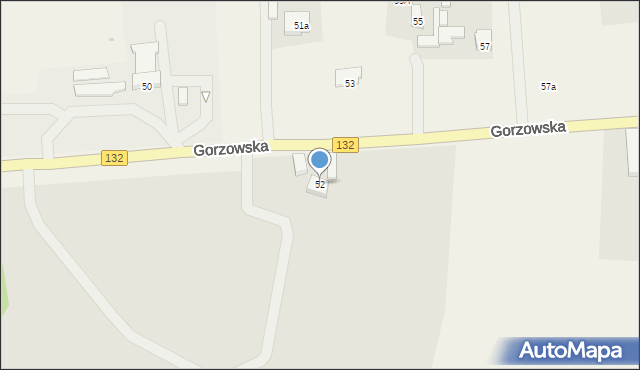 Białcz, Gorzowska, 52, mapa Białcz