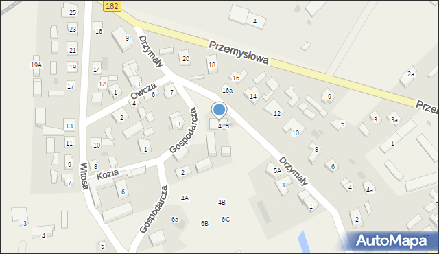 Bielsko, Gospodarcza, 4, mapa Bielsko