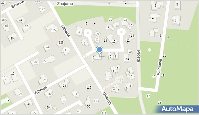 Bobrowiec, Gościnna, 4, mapa Bobrowiec