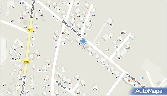 Bochnia, Goczałkowskich Julii i Wojciecha, 11, mapa Bochni