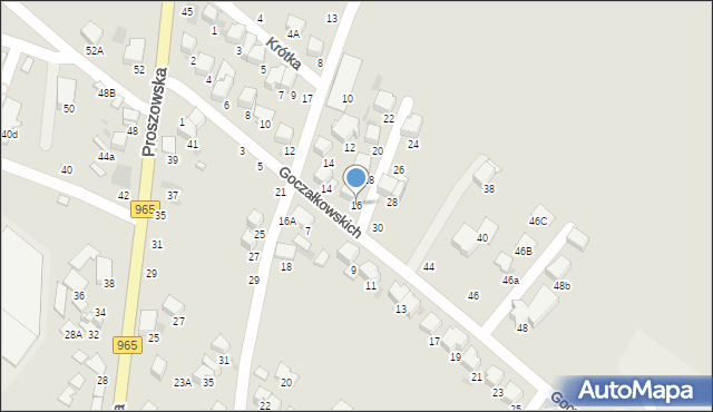 Bochnia, Goczałkowskich Julii i Wojciecha, 16, mapa Bochni