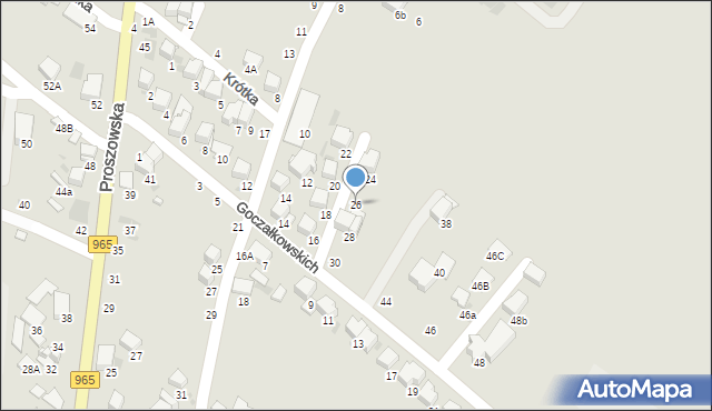 Bochnia, Goczałkowskich Julii i Wojciecha, 26, mapa Bochni