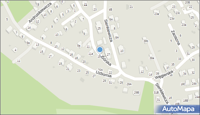 Bochnia, Górska, 15, mapa Bochni