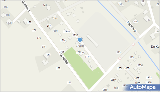 Brenna, Górecka, 173C/B, mapa Brenna