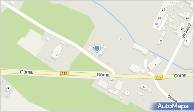 Brody, Górna, 1, mapa Brody