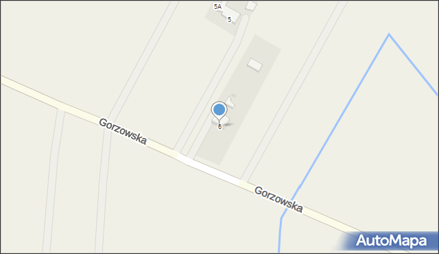 Brzozowiec, Gorzowska, 6, mapa Brzozowiec