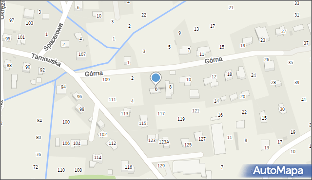 Brzozówka, Górna, 6, mapa Brzozówka