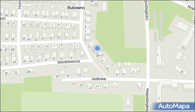 Bukowno, Górnicza, 15, mapa Bukowno