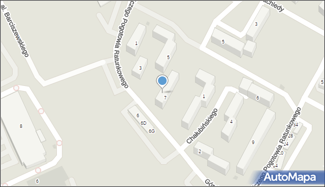 Bydgoszcz, Górskiego Ochotniczego Pogotowia Ratunkowego, 7, mapa Bydgoszczy