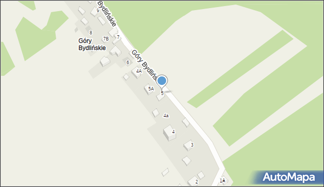 Bydlin, Góry Bydlińskie, 5, mapa Bydlin