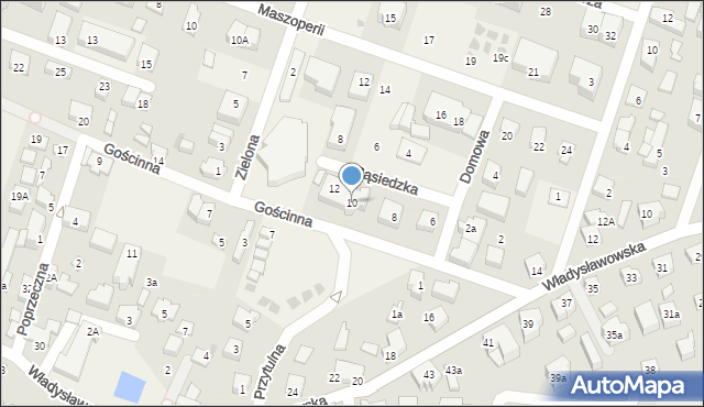 Chłapowo, Gościnna, 10, mapa Chłapowo