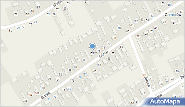 Chmielów, Górka, 78, mapa Chmielów