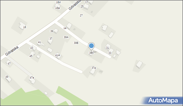 Chocznia, Góralska, 39C, mapa Chocznia