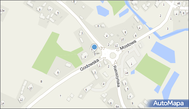 Chodel, Godowska, 2, mapa Chodel