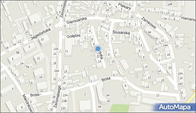 Chodzież, Górna, 12, mapa Chodzież