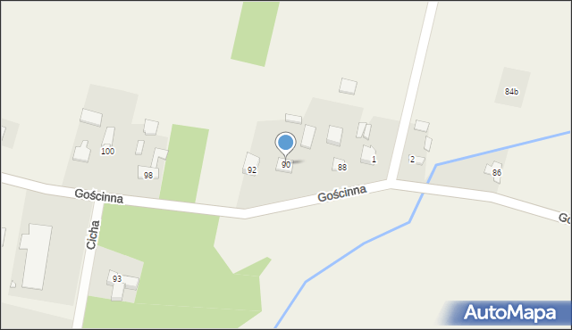 Cyganka, Gościnna, 90, mapa Cyganka