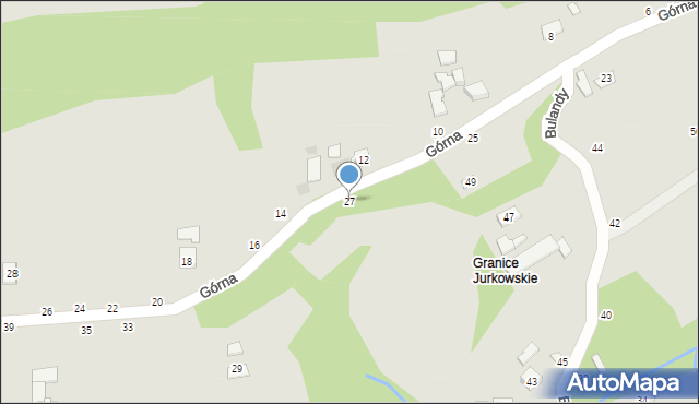 Czchów, Górna, 27, mapa Czchów