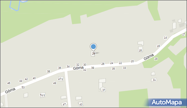 Czchów, Górna, 28, mapa Czchów