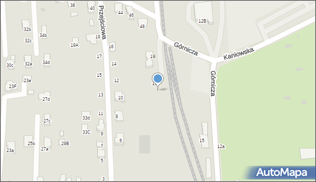 Czechowice-Dziedzice, Górnicza, 19b, mapa Czechowic-Dziedzic