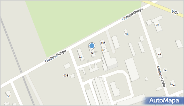 Dąbrowa Białostocka, Godlewskiego E. J., gen., 64, mapa Dąbrowa Białostocka