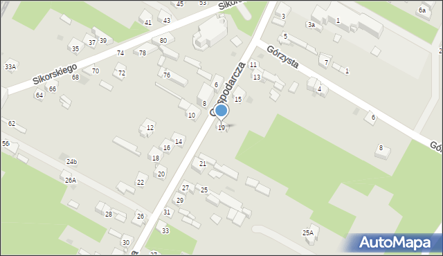 Dąbrowa Górnicza, Gospodarcza, 19, mapa Dąbrowa Górnicza