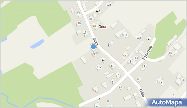 Dankowice, Góra, 13, mapa Dankowice