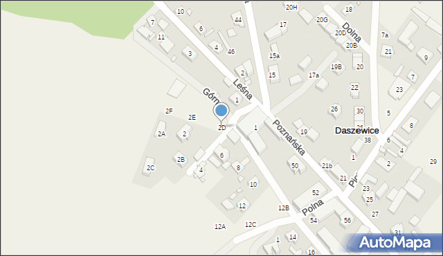 Daszewice, Górna, 2D, mapa Daszewice